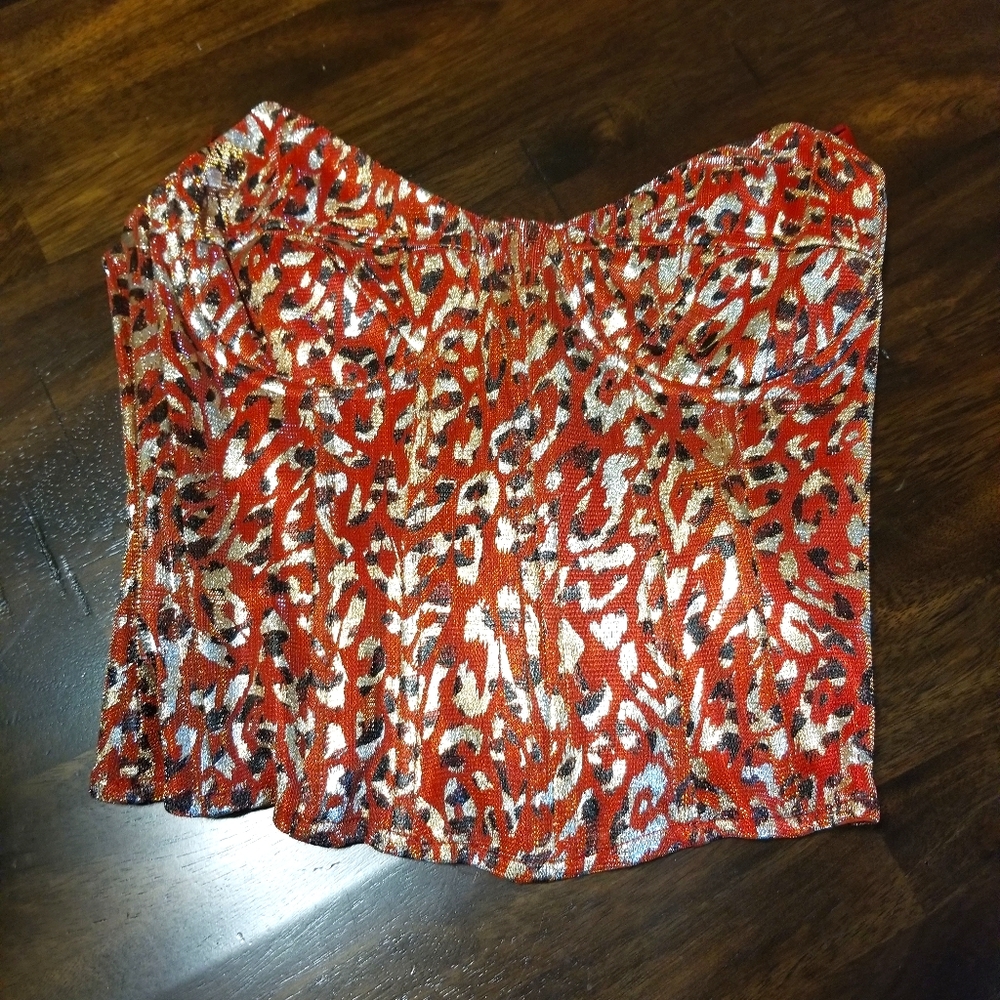 Leopard Print Corset Top *NEW w/o tag*